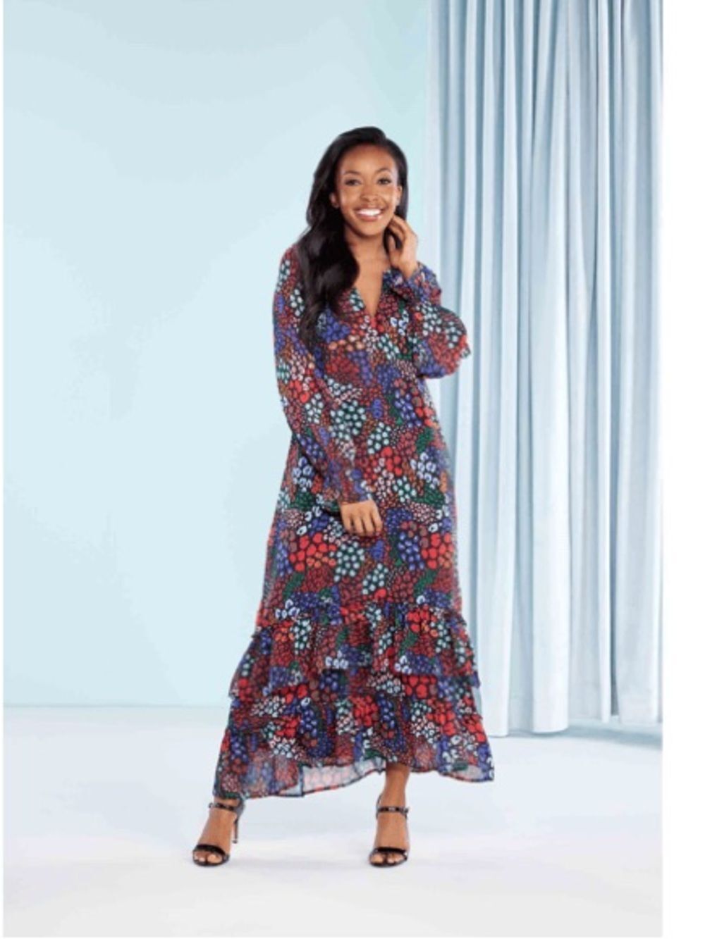 Mud Pie Colleen Leopard Maxi Dress size small